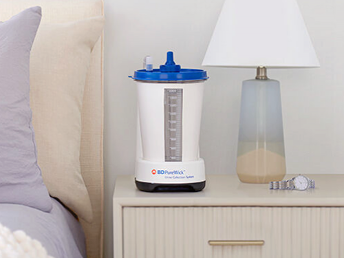 PureWick Female External Catheter system supplied by RA Fischer Co.