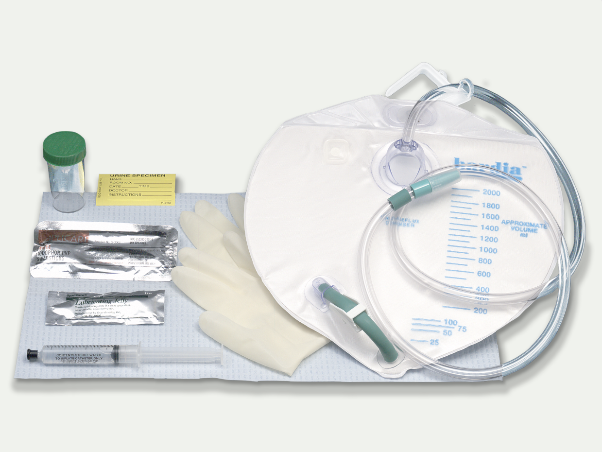 Picture of Bardia drainage bag and urology supplies from RA Fischer.