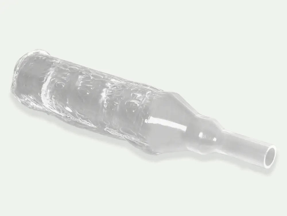 Picture of external condom catheter close-up, wideband by BD and Bard from RA Fischer.