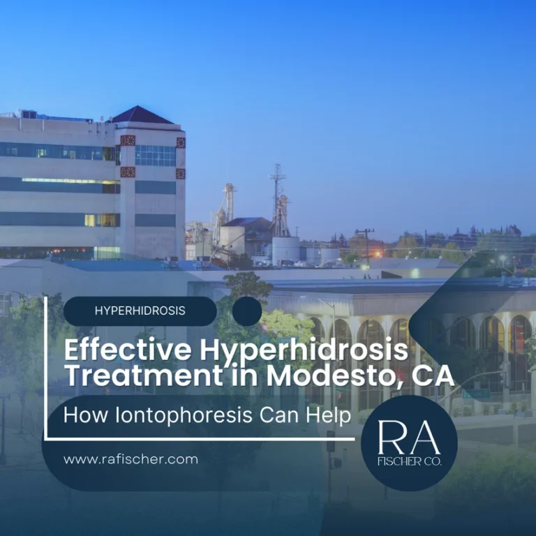 Hyperhidrosis Treatment in Modesto, CA. Image of The Fischer iontophoresis treatment for effective hyperhidrosis in Modesto, CA USA. Blog post cover image #1