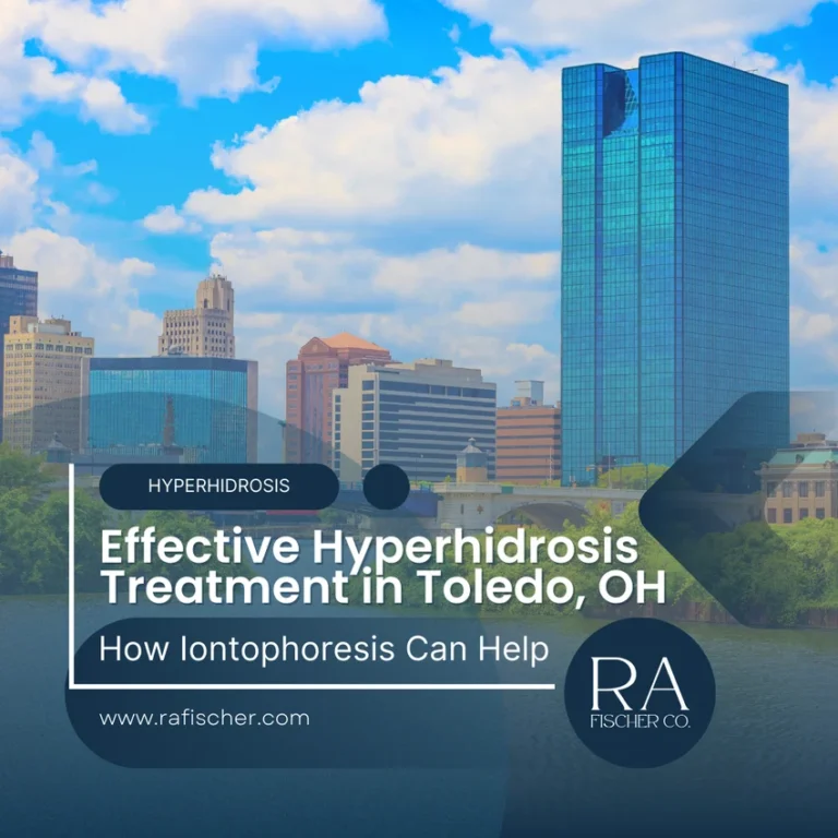 Hyperhidrosis Treatment in Toledo, OH. Image of The Fischer iontophoresis treatment for effective hyperhidrosis in Toledo, OH USA. Blog post cover image #1