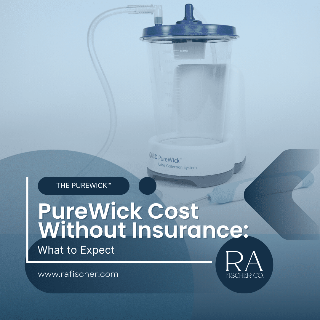 BD PureWick Urine Collection System unit with tubing and external catheter wick — blog post cover image for PureWick Cost Without Insurance: What to Expect on rafischer.com